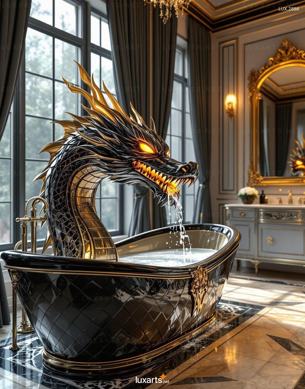 Dragon-Shaped Bathtub for Mythical Bathing Experiences dragon bathtub 6