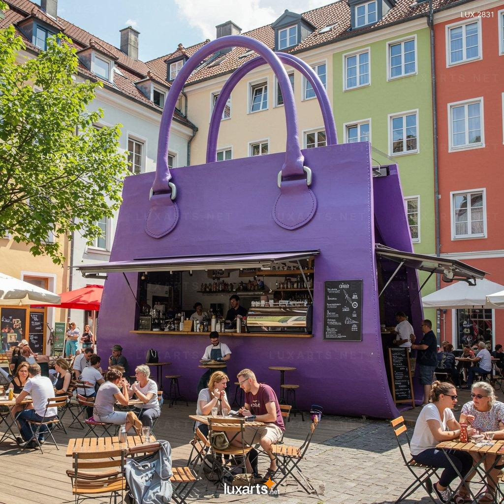 Handbag-Shaped Coffee Kiosk – Ideal for Pop-up Cafés & Events hangbag shaped coffee kiosk 2