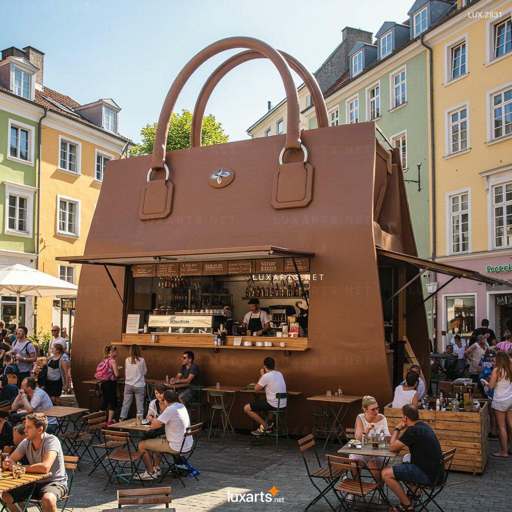 Handbag-Shaped Coffee Kiosk – Ideal for Pop-up Cafés & Events hangbag shaped coffee kiosk 3