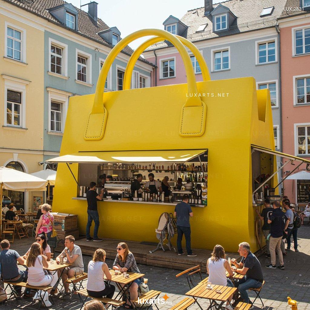 Handbag-Shaped Coffee Kiosk – Ideal for Pop-up Cafés & Events hangbag shaped coffee kiosk 7