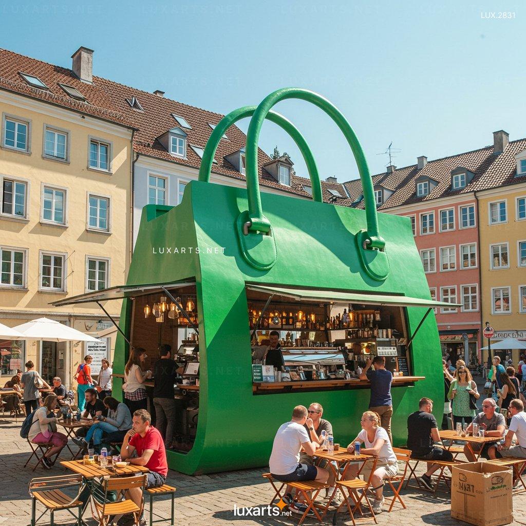 Handbag-Shaped Coffee Kiosk – Ideal for Pop-up Cafés & Events hangbag shaped coffee kiosk 8