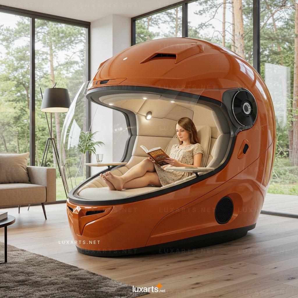 Discover the Helmet-Shaped Reading Pod: Perfect for Focus and Relaxation helmet shaped reading pod 5