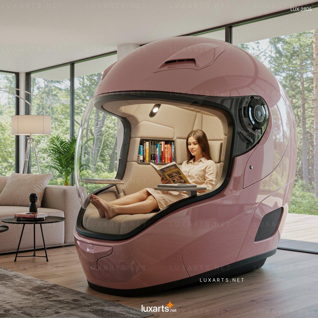 Discover the Helmet-Shaped Reading Pod: Perfect for Focus and Relaxation helmet shaped reading pod 6