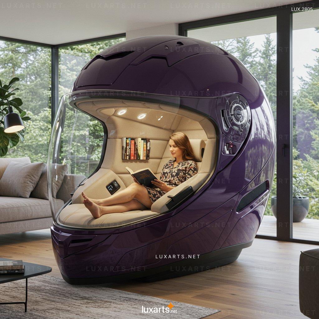 Discover the Helmet-Shaped Reading Pod: Perfect for Focus and Relaxation helmet shaped reading pod 7