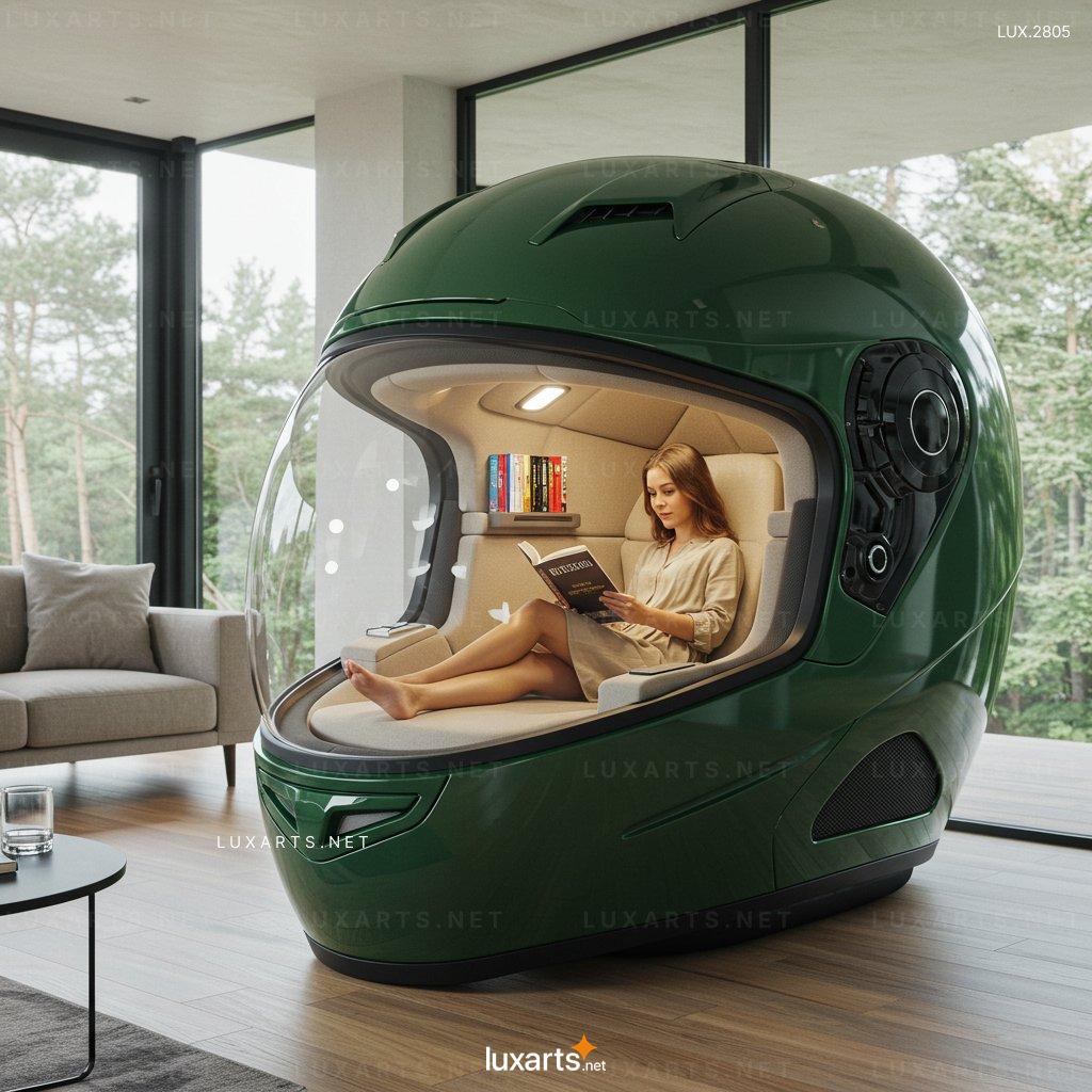 Discover the Helmet-Shaped Reading Pod: Perfect for Focus and Relaxation helmet shaped reading pod 8
