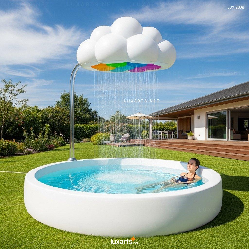 Inflatable Cloud Shower Pool: Innovative Cloud-Shaped Shower Pool for Your Backyard inflatable cloud pool 2