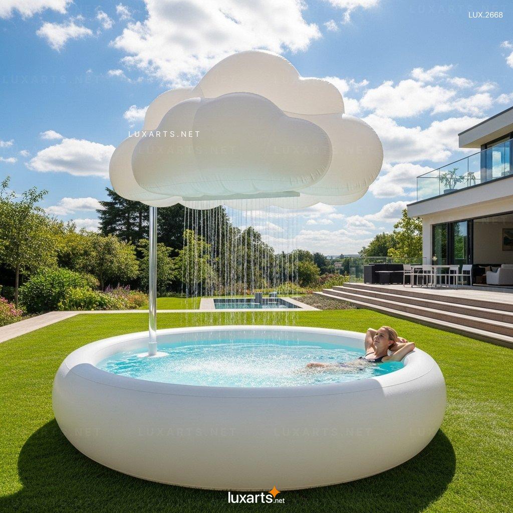Inflatable Cloud Shower Pool: Innovative Cloud-Shaped Shower Pool for Your Backyard inflatable cloud pool 3