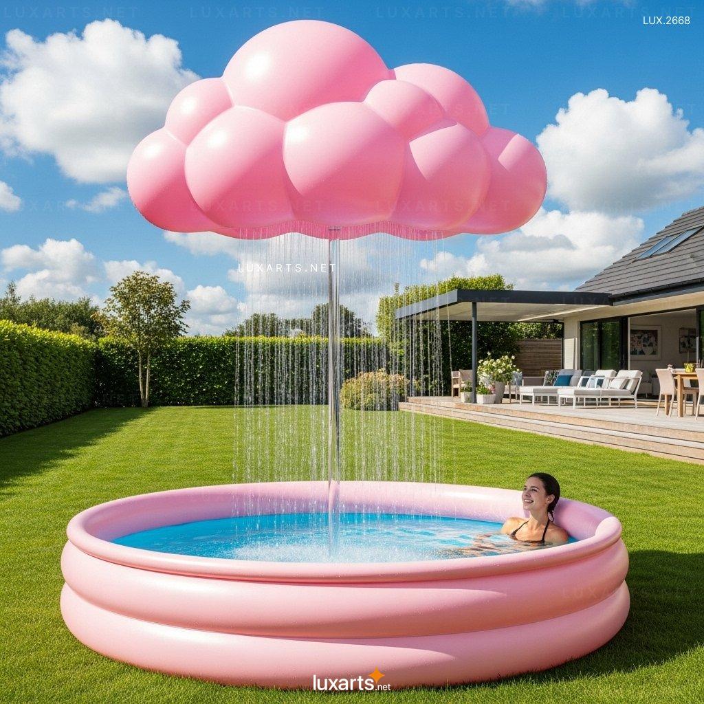 Inflatable Cloud Shower Pool: Innovative Cloud-Shaped Shower Pool for Your Backyard inflatable cloud pool 6