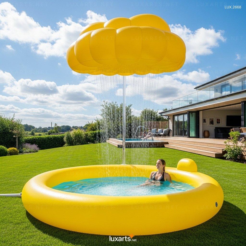 Inflatable Cloud Shower Pool: Innovative Cloud-Shaped Shower Pool for Your Backyard inflatable cloud pool 8