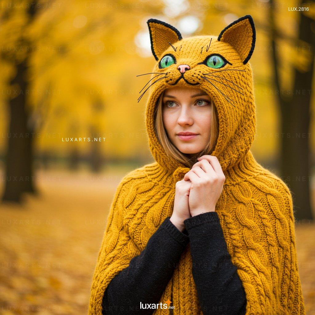 LUX.2816 Knitted Cat Shaped Hoodie – Adorable & Cozy Wear for Cat Lovers knitted cat hoodie 6