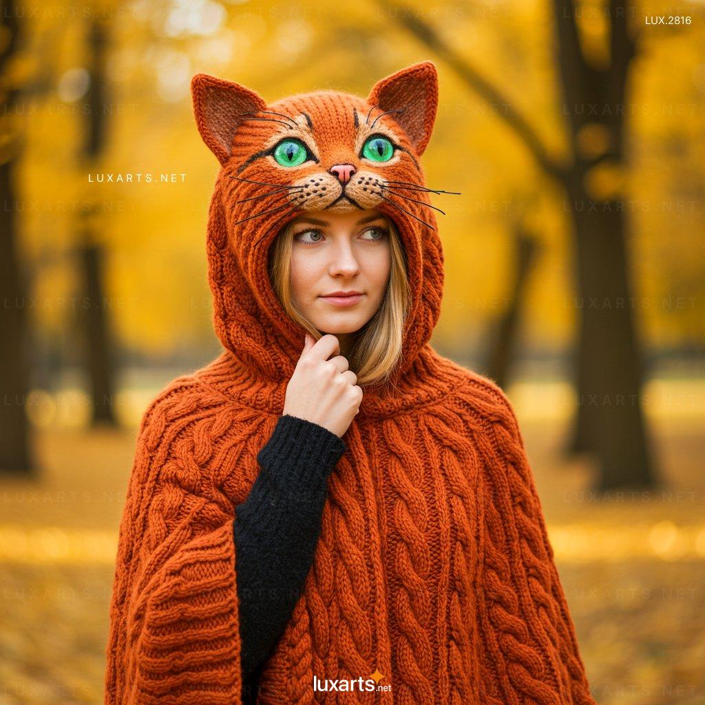 LUX.2816 Knitted Cat Shaped Hoodie – Adorable & Cozy Wear for Cat Lovers knitted cat hoodie 7