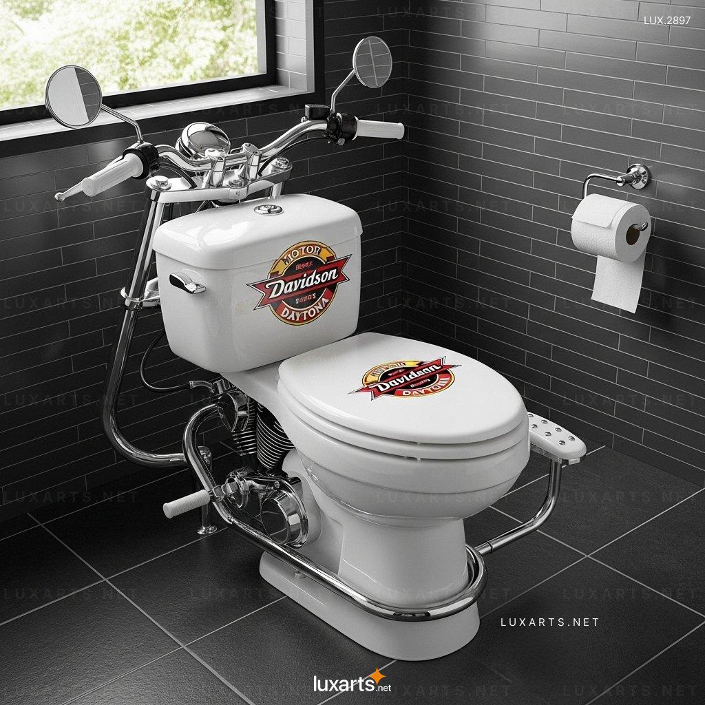 Motorcycle Shaped Toilet – Unique & Stylish Bathroom Design for Bike Lovers motorcycle toilet 1