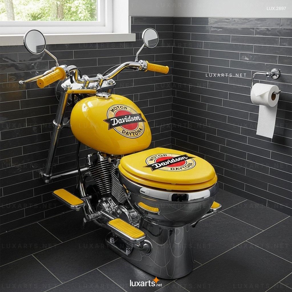 Motorcycle Shaped Toilet – Unique & Stylish Bathroom Design for Bike Lovers motorcycle toilet 10