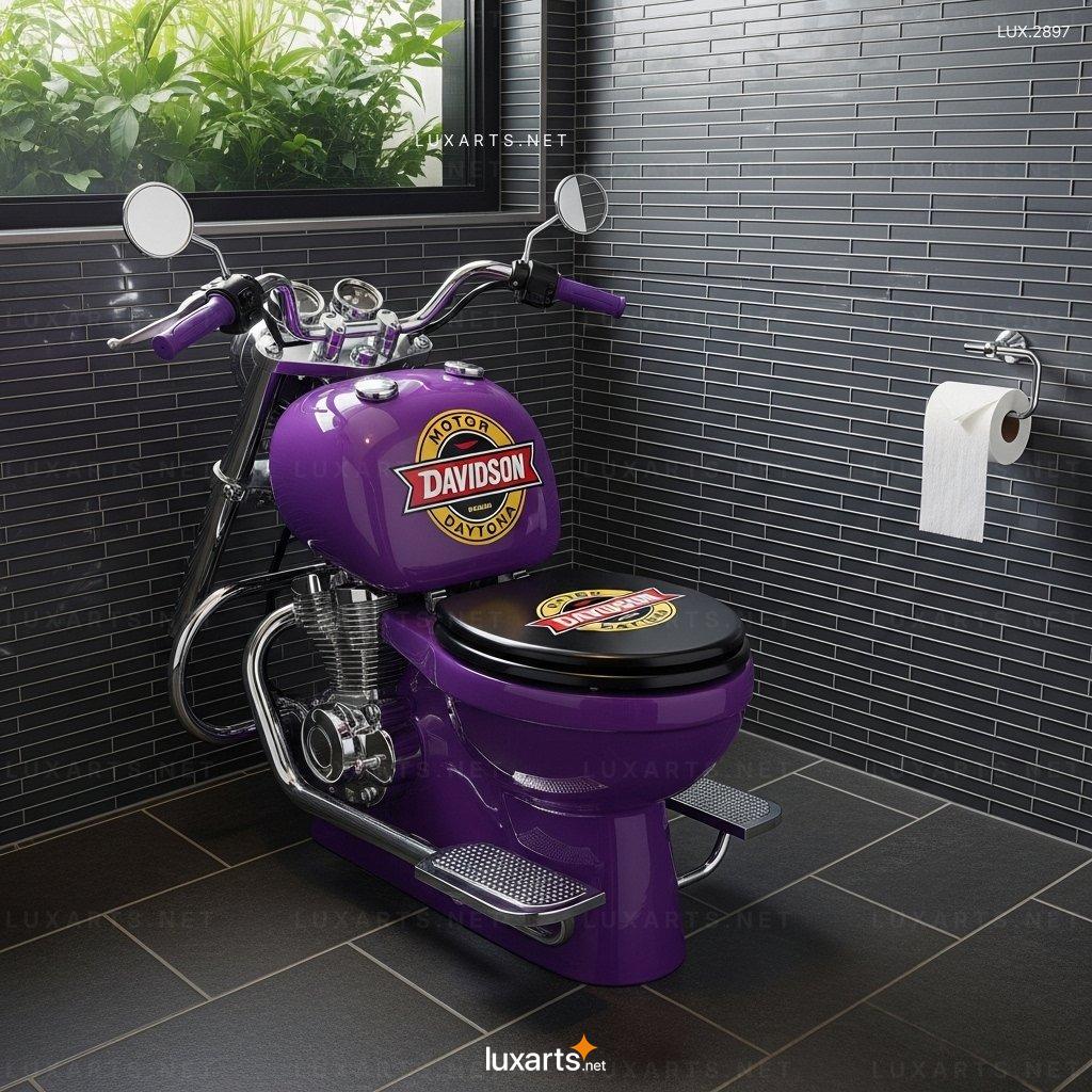 Motorcycle Shaped Toilet – Unique & Stylish Bathroom Design for Bike Lovers motorcycle toilet 2