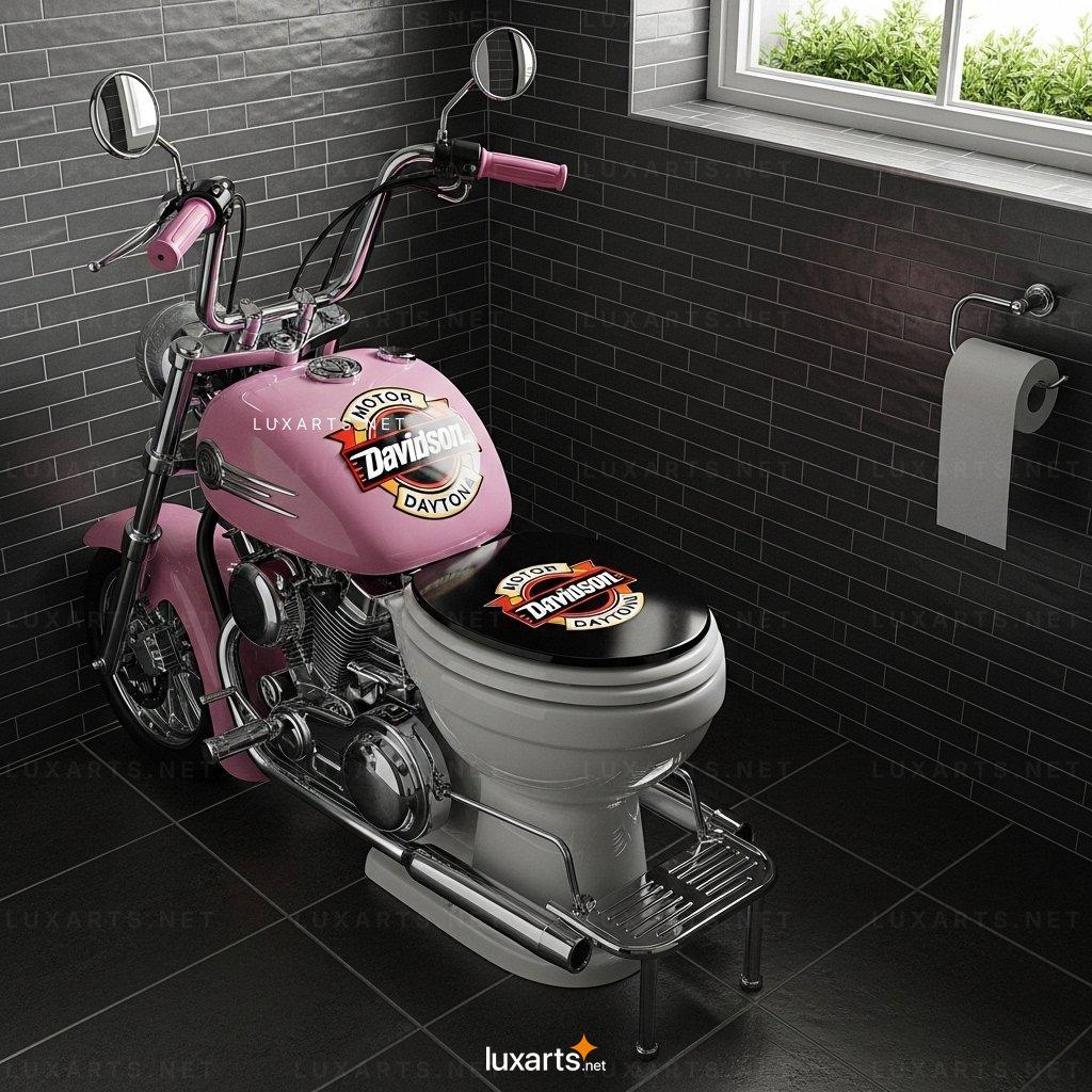 Motorcycle Shaped Toilet – Unique & Stylish Bathroom Design for Bike Lovers motorcycle toilet 3