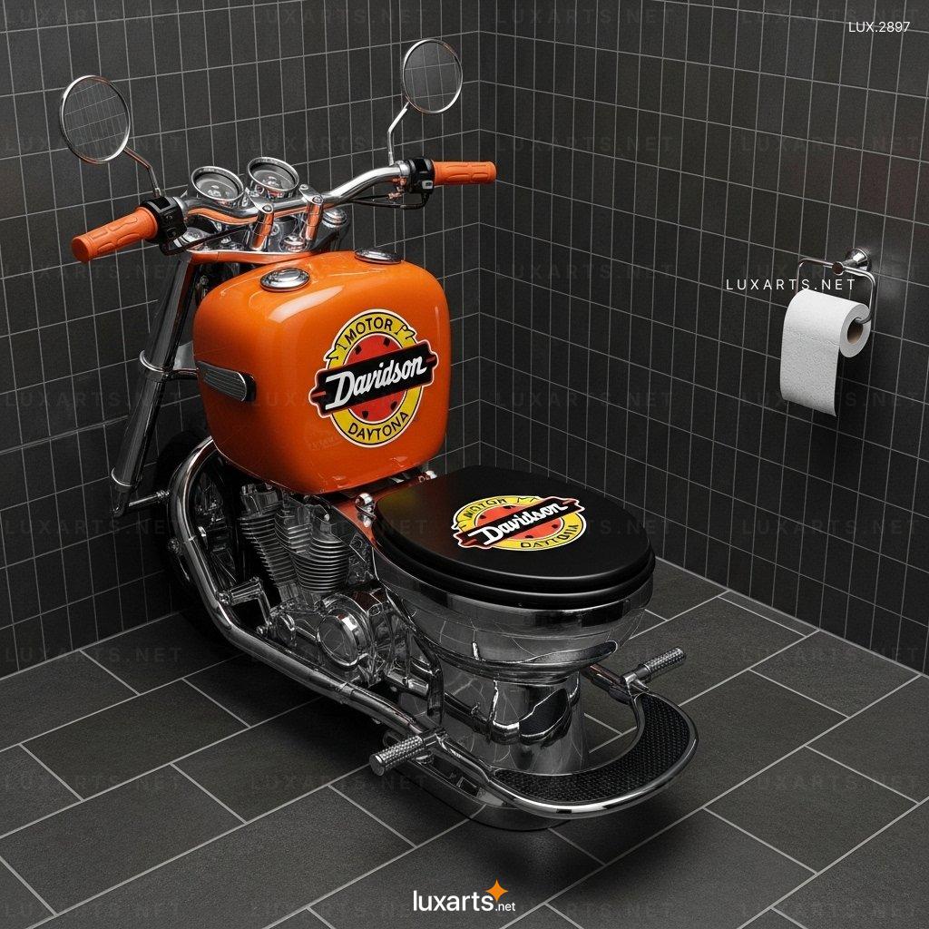 Motorcycle Shaped Toilet – Unique & Stylish Bathroom Design for Bike Lovers motorcycle toilet 4