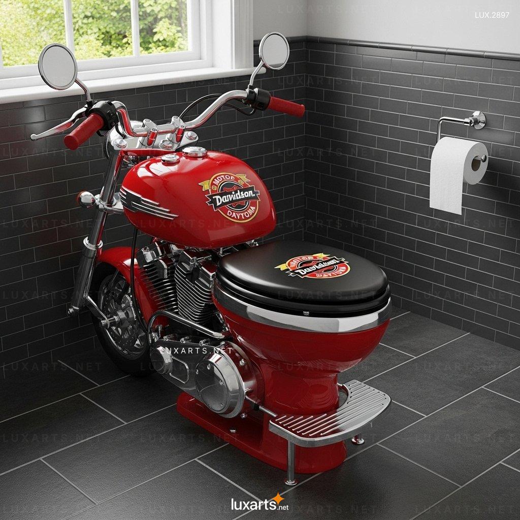 Motorcycle Shaped Toilet – Unique & Stylish Bathroom Design for Bike Lovers motorcycle toilet 5