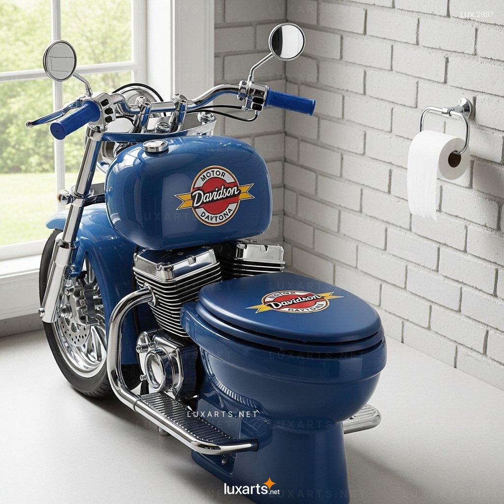 Motorcycle Shaped Toilet – Unique & Stylish Bathroom Design for Bike Lovers motorcycle toilet 6