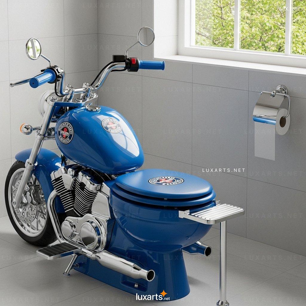 Motorcycle Shaped Toilet – Unique & Stylish Bathroom Design for Bike Lovers motorcycle toilet 7