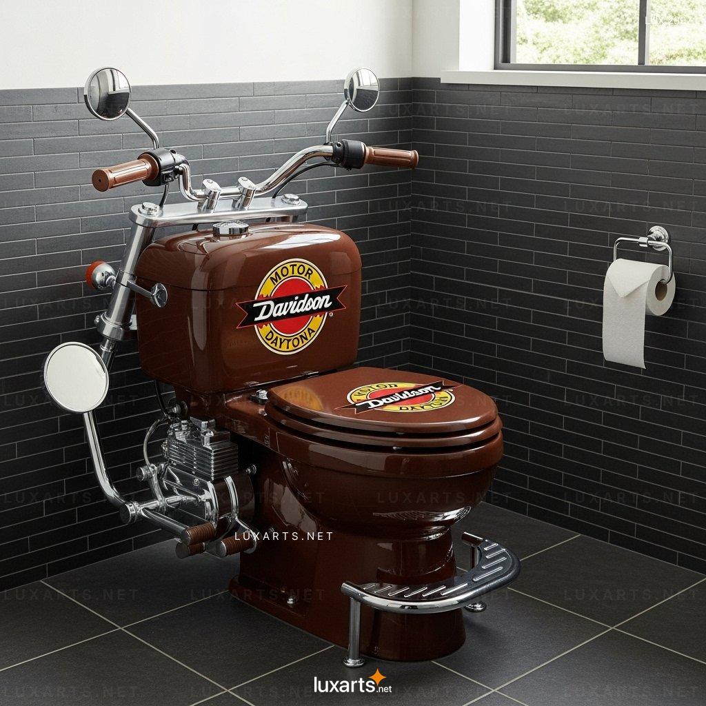 Motorcycle Shaped Toilet – Unique & Stylish Bathroom Design for Bike Lovers motorcycle toilet 9