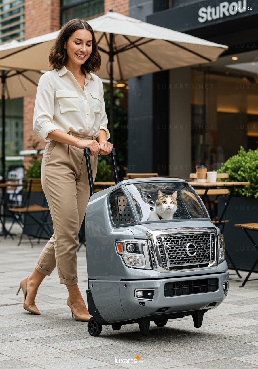 Pickup Truck Inspired Pet Trolley Bag – Stylish & Durable Pet Carrier for Travel pickup truck inspired pet trolley bag 7