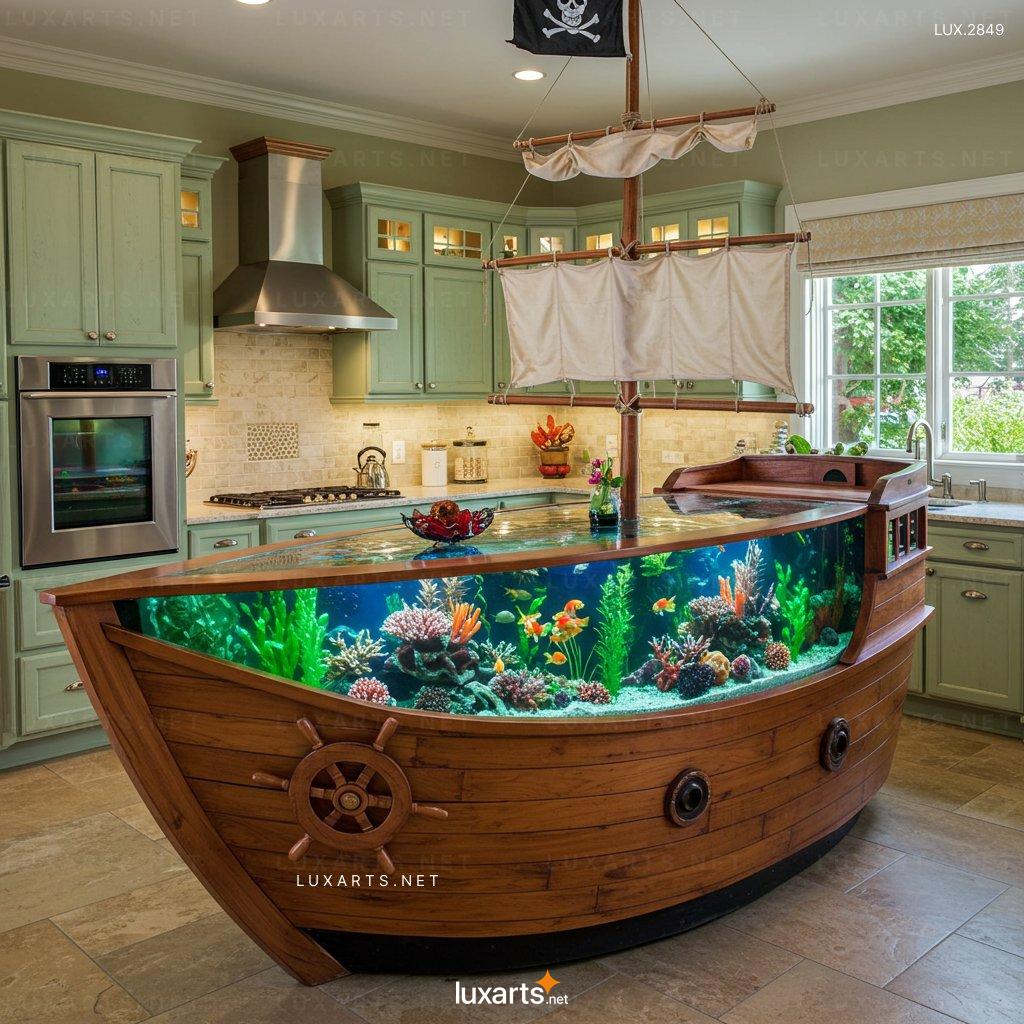 Pirate Ship Aquarium Kitchen Islands – Unique & Eye-Catching Island Design for Your Kitchen pirate ship aquarium kitchen islands 1