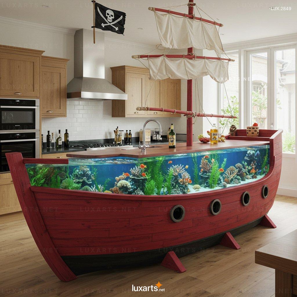 Pirate Ship Aquarium Kitchen Islands – Unique & Eye-Catching Island Design for Your Kitchen pirate ship aquarium kitchen islands 11