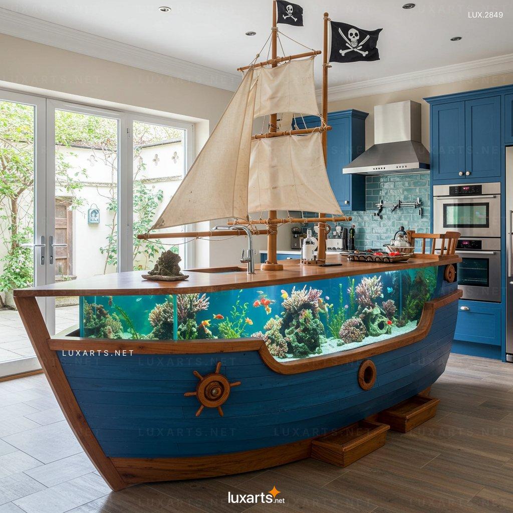 Pirate Ship Aquarium Kitchen Islands – Unique & Eye-Catching Island Design for Your Kitchen pirate ship aquarium kitchen islands 12