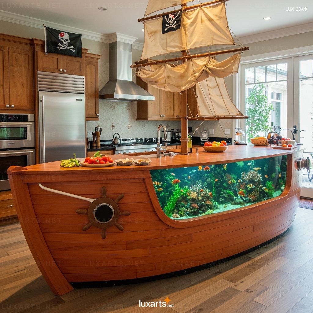 Pirate Ship Aquarium Kitchen Islands – Unique & Eye-Catching Island Design for Your Kitchen pirate ship aquarium kitchen islands 13