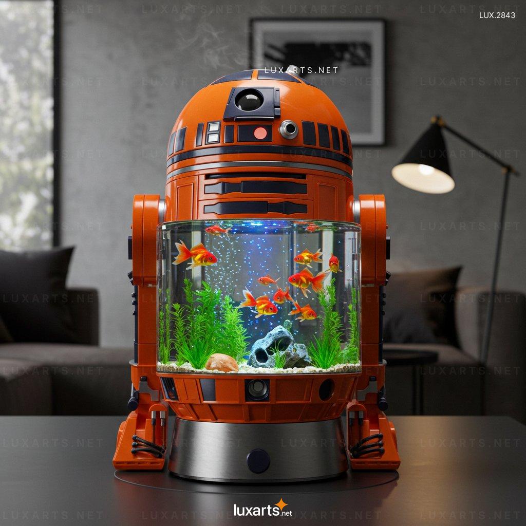 R2-D2 Shaped Aquarium – Star Wars Inspired Fish Tank for Home Decor r2 d2 aquarium 2