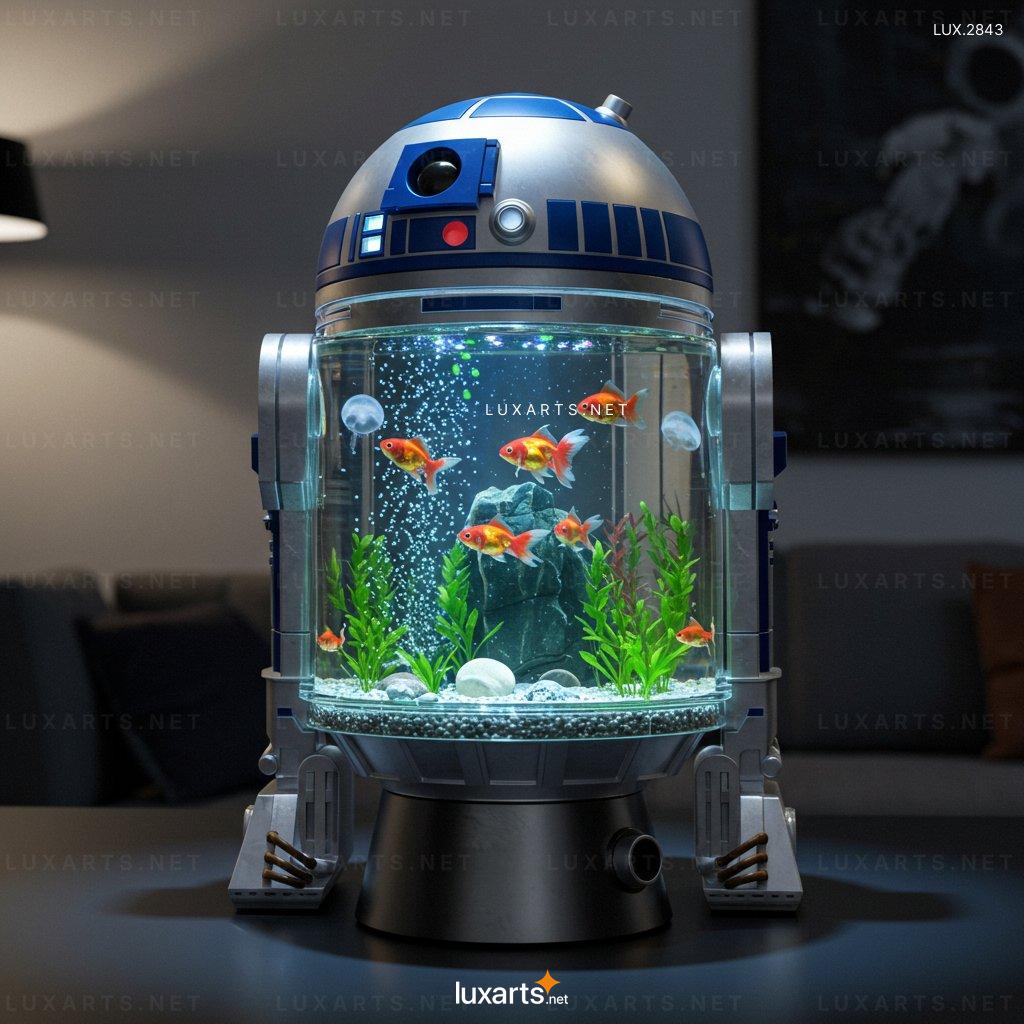 R2-D2 Shaped Aquarium – Star Wars Inspired Fish Tank for Home Decor r2 d2 aquarium 3