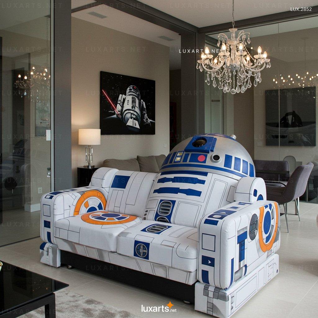 R2-D2 Shaped Sofa – One-of-a-Kind Seating for Star Wars Fans r2 d2 sofa 10