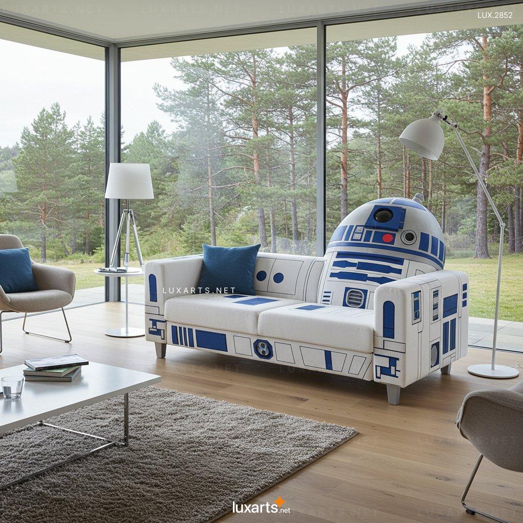 R2-D2 Shaped Sofa – One-of-a-Kind Seating for Star Wars Fans r2 d2 sofa 2
