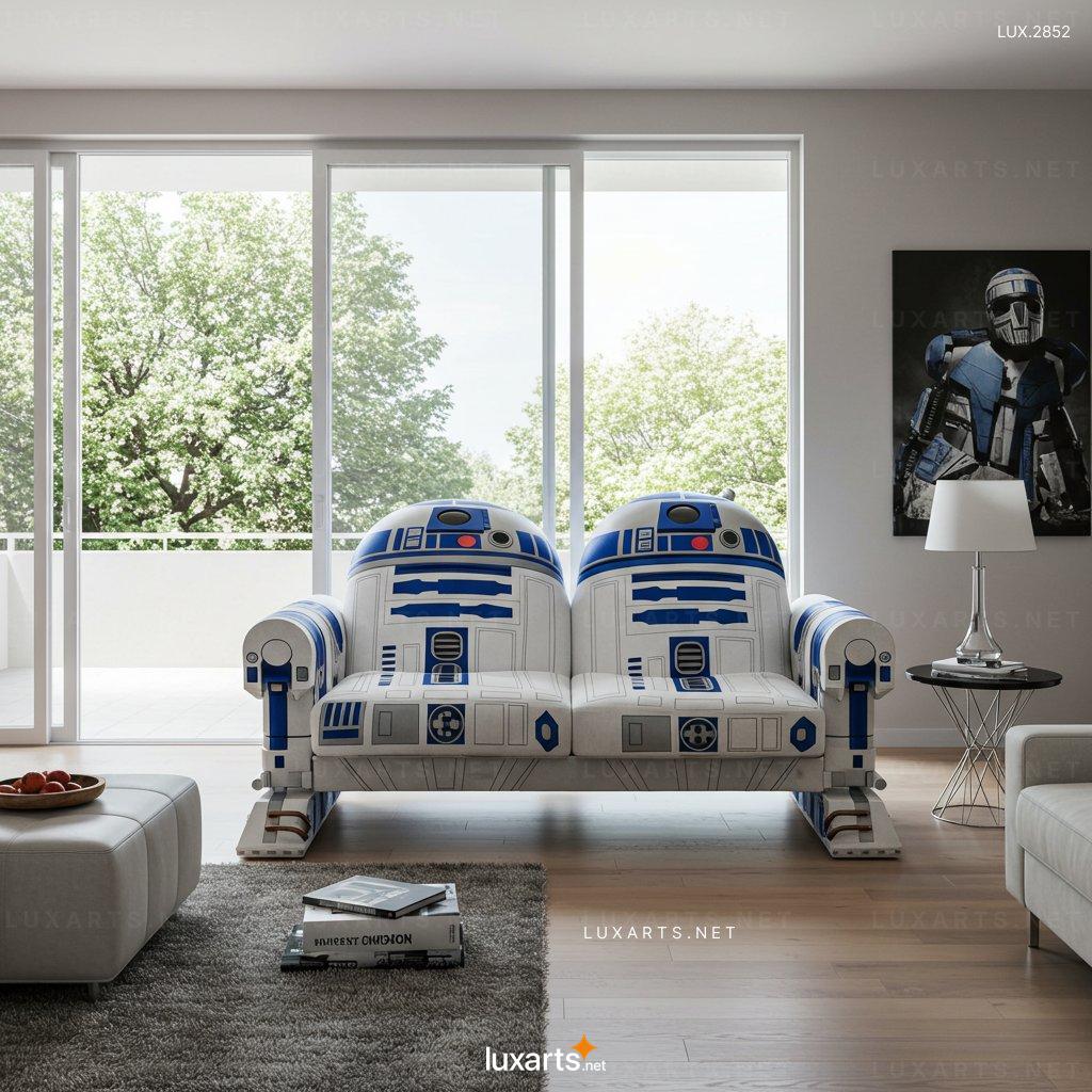 R2-D2 Shaped Sofa – One-of-a-Kind Seating for Star Wars Fans r2 d2 sofa 3