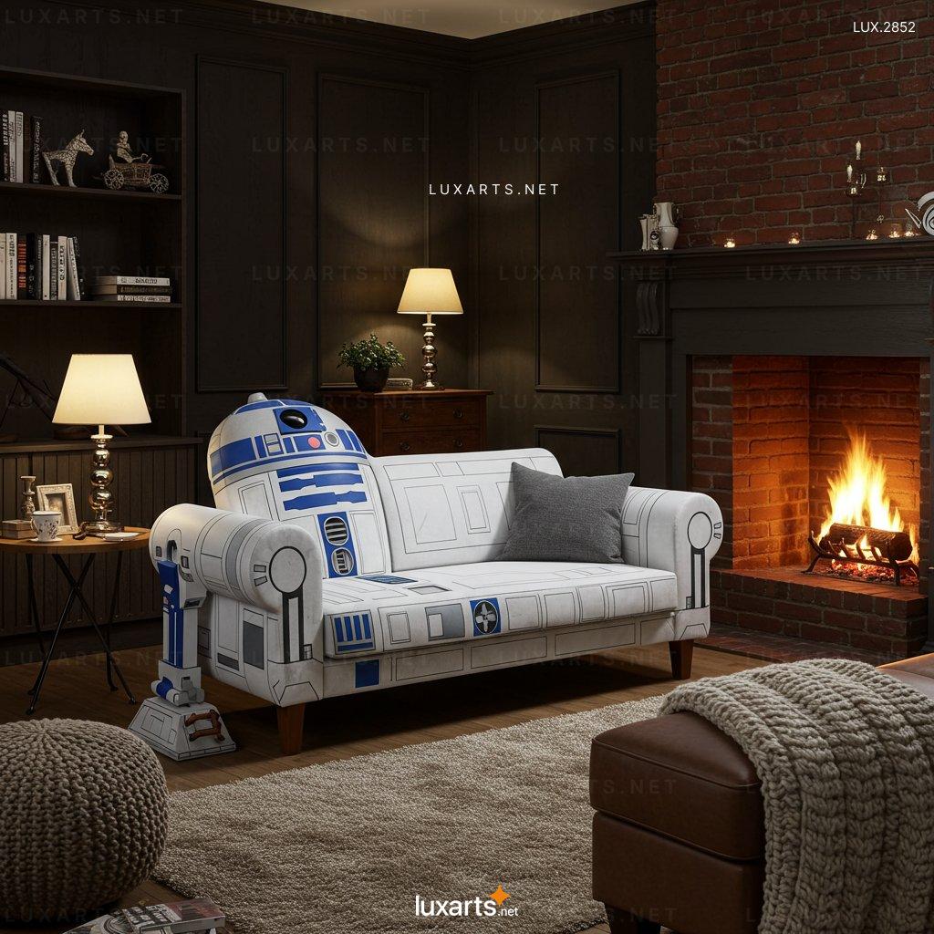 R2-D2 Shaped Sofa – One-of-a-Kind Seating for Star Wars Fans r2 d2 sofa 4