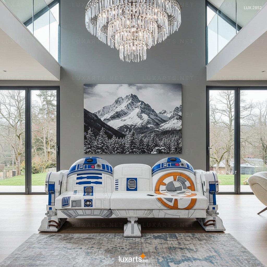 R2-D2 Shaped Sofa – One-of-a-Kind Seating for Star Wars Fans r2 d2 sofa 6