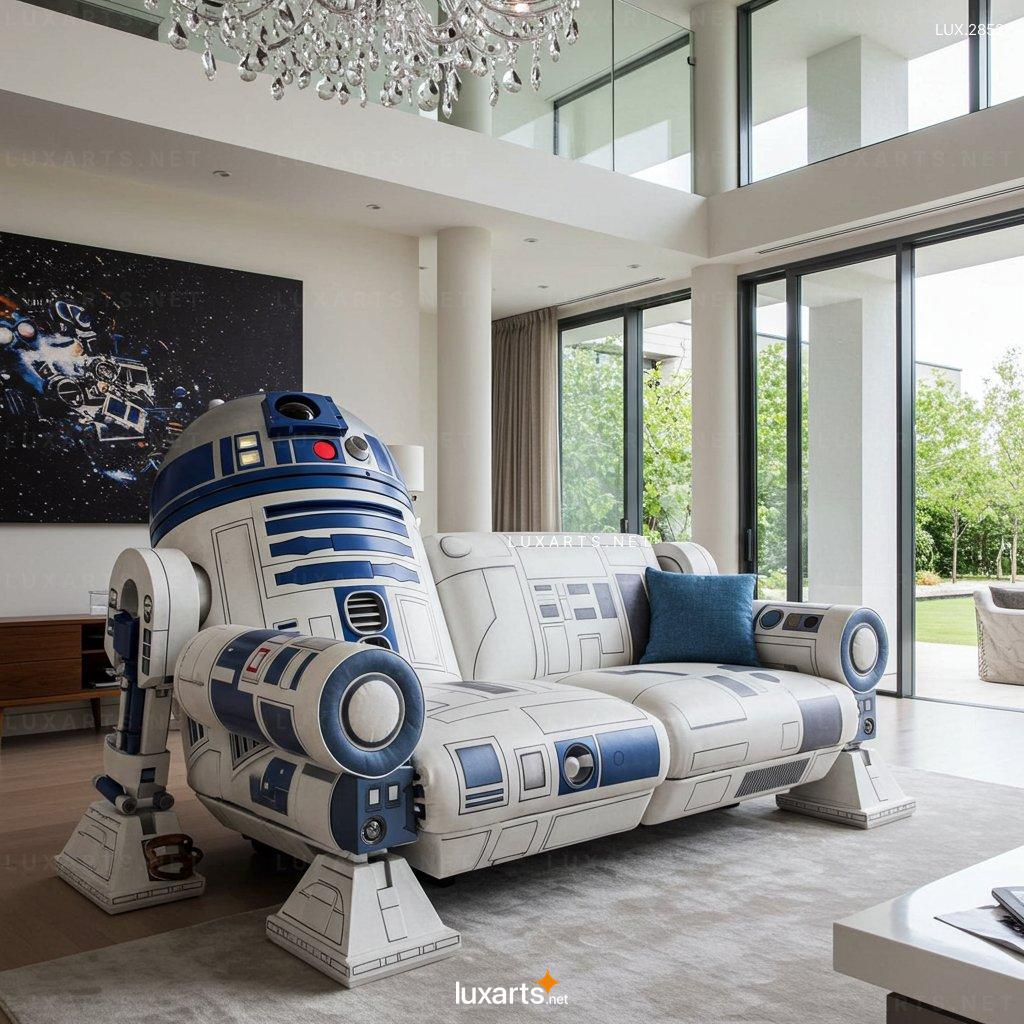 R2-D2 Shaped Sofa – One-of-a-Kind Seating for Star Wars Fans r2 d2 sofa 9