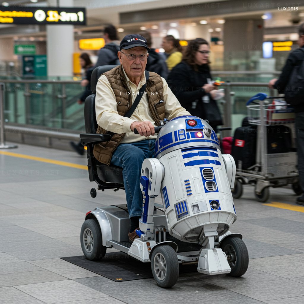 R2D2 Inspired Mobility Scooter Concept – A Futuristic Vision of Urban Transport r2d2 inspired mobility scooter 8