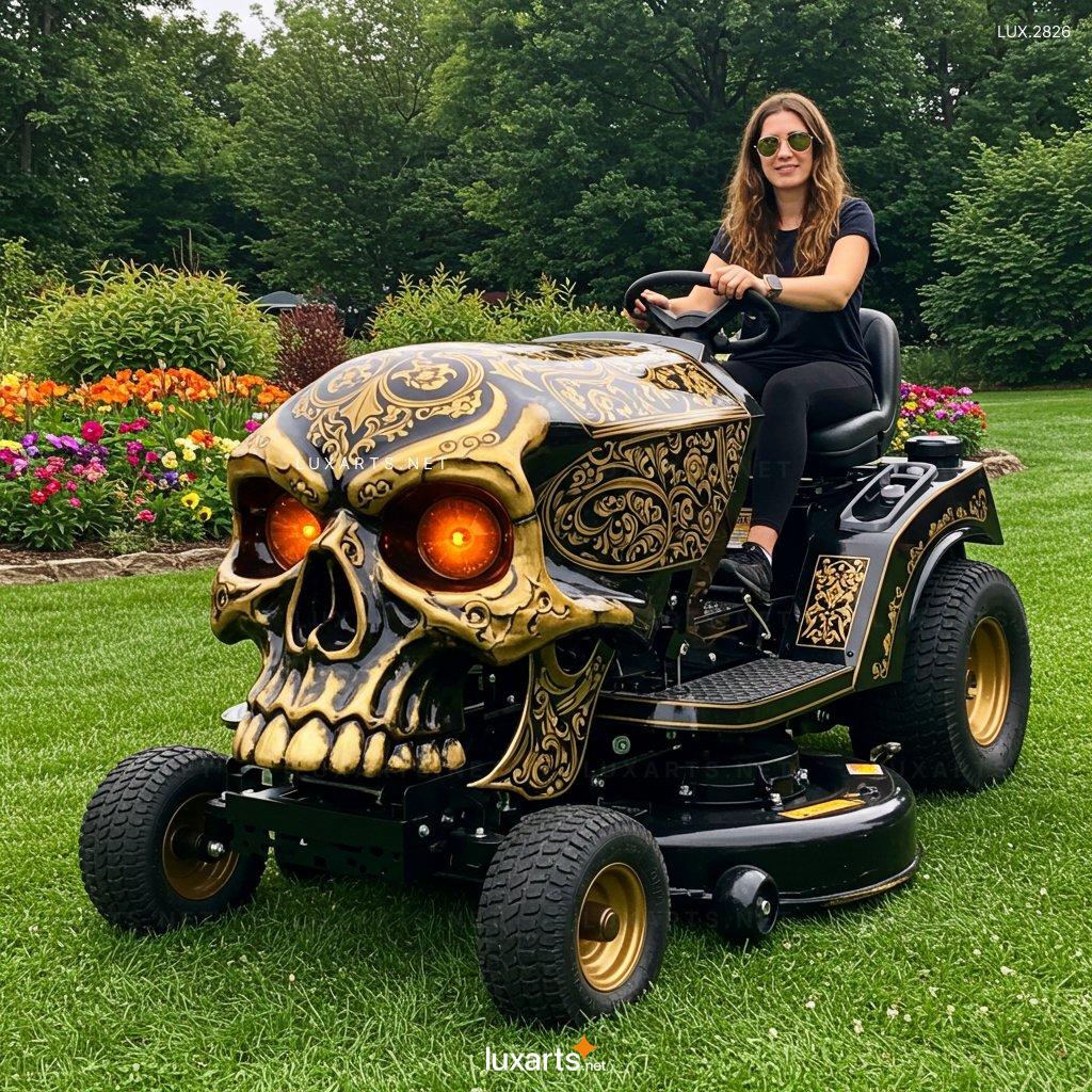 Skull Shaped Lawn Mower – Unique Garden Tool for a Spooky Yard Makeover skull lawn mower 1