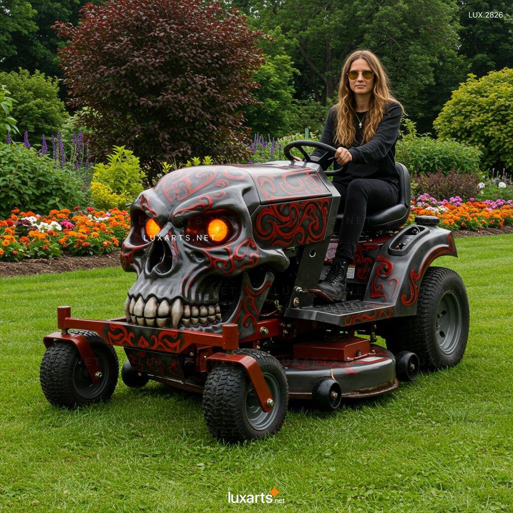 Skull Shaped Lawn Mower – Unique Garden Tool for a Spooky Yard Makeover skull lawn mower 2