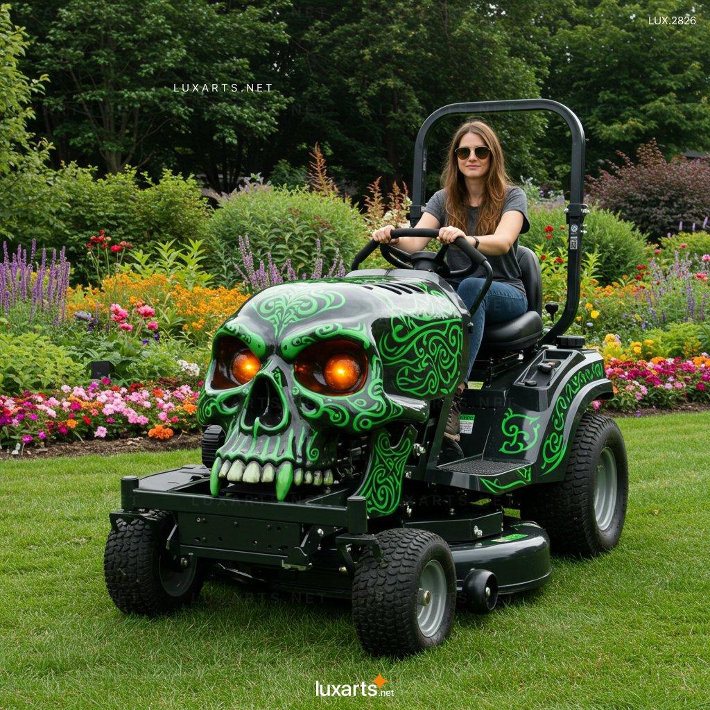 Skull Shaped Lawn Mower – Unique Garden Tool for a Spooky Yard Makeover skull lawn mower 3