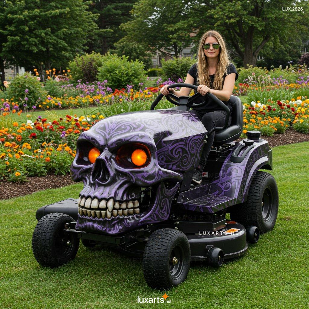 Skull Shaped Lawn Mower – Unique Garden Tool for a Spooky Yard Makeover skull lawn mower 5