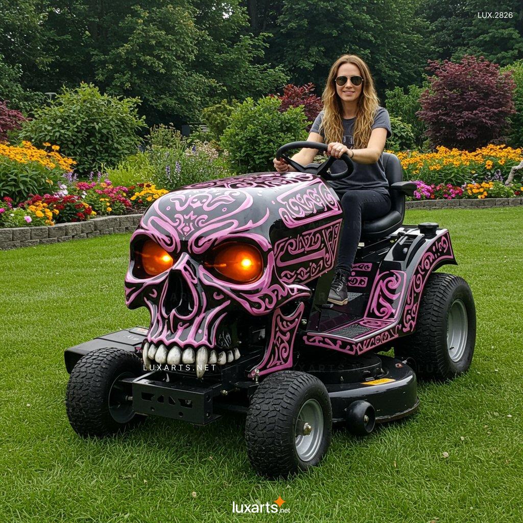 Skull Shaped Lawn Mower – Unique Garden Tool for a Spooky Yard Makeover skull lawn mower 7