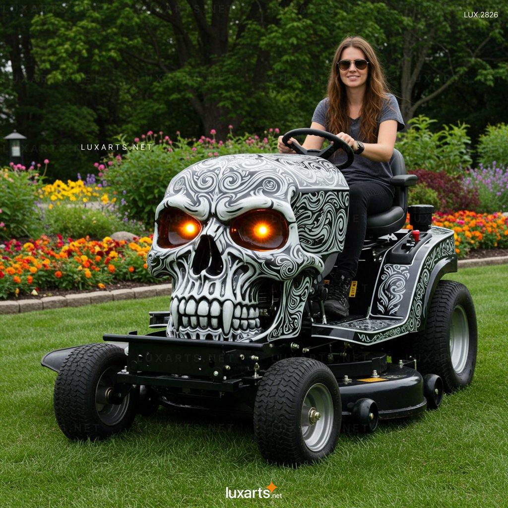 Skull Shaped Lawn Mower – Unique Garden Tool for a Spooky Yard Makeover skull lawn mower 8