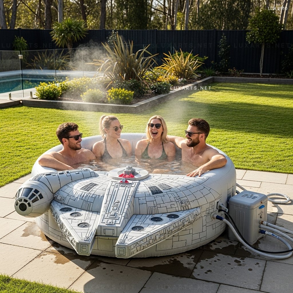 Transform Your Backyard with Star Wars Themed Inflatable Hot Tubs star wars themed inflatable hot tubs 5