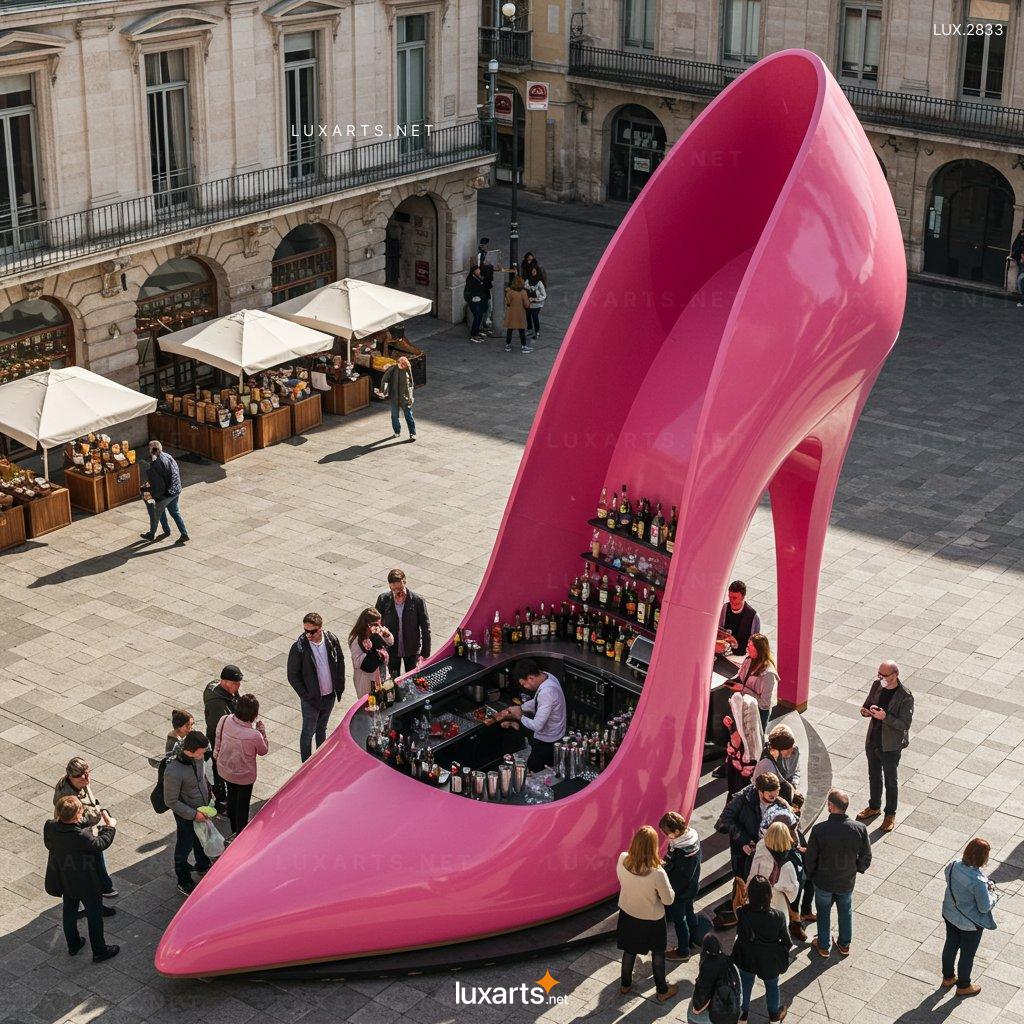 Stiletto Heel-shaped Coffee Kiosk – Stylish & Functional Coffee Stand stiletto heel shaped coffee kiosk 1