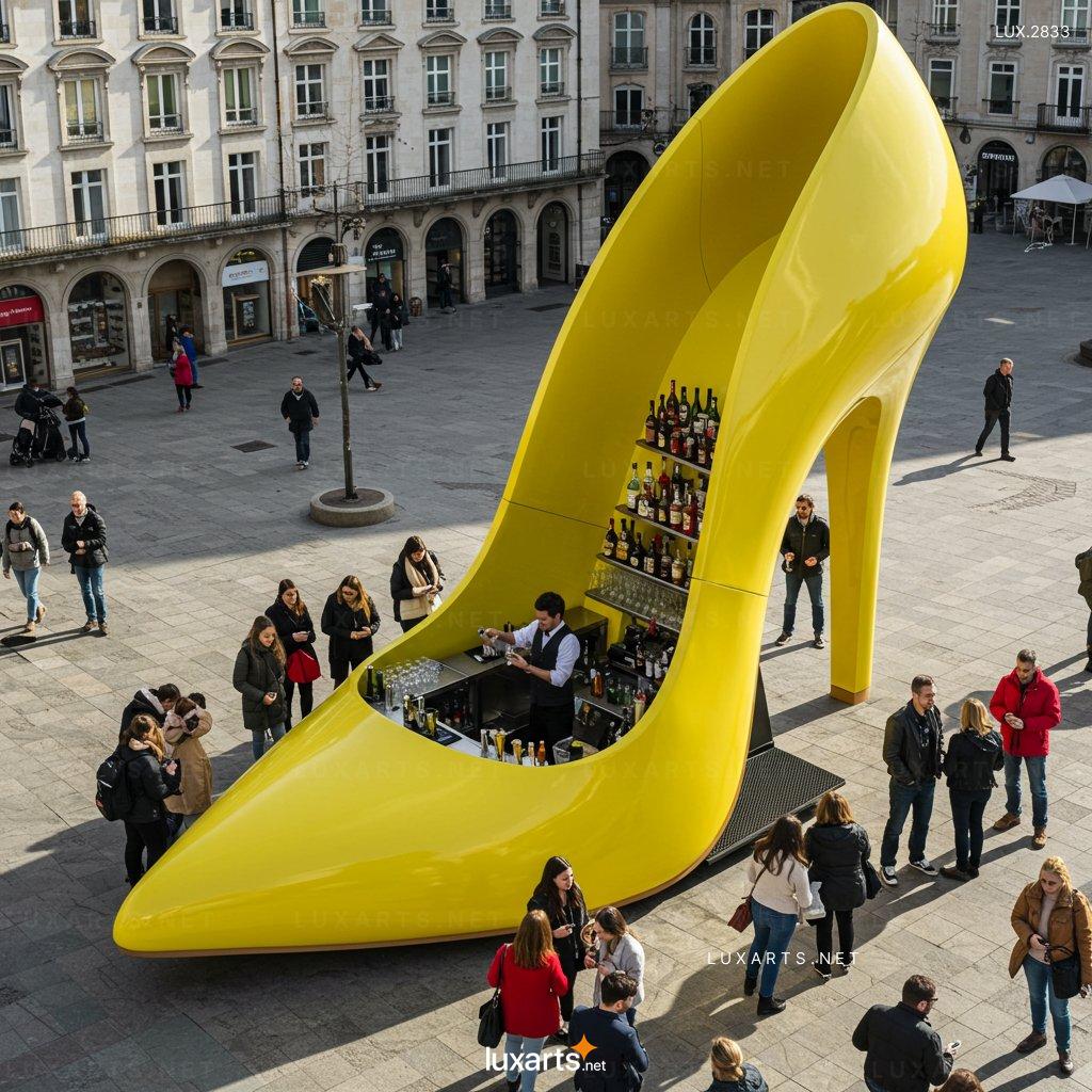 Stiletto Heel-shaped Coffee Kiosk – Stylish & Functional Coffee Stand stiletto heel shaped coffee kiosk 2