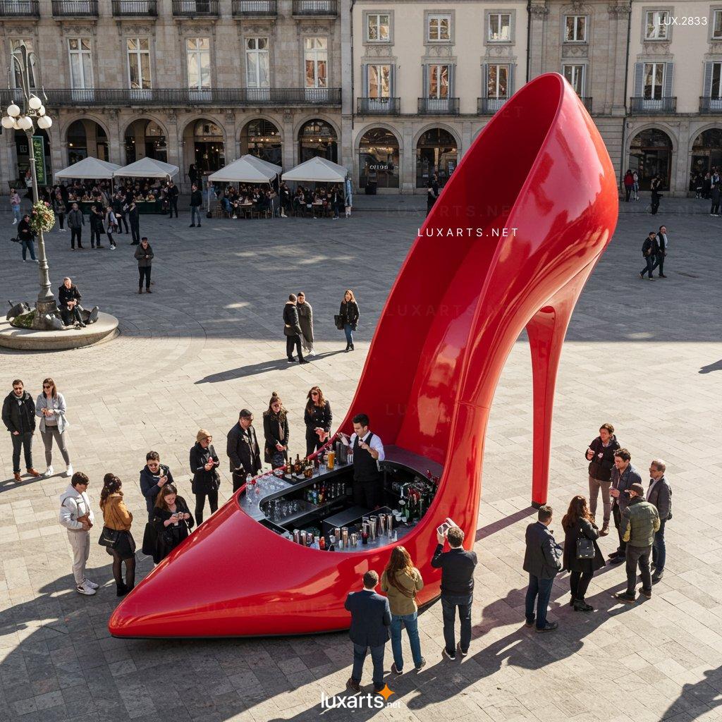 Stiletto Heel-shaped Coffee Kiosk – Stylish & Functional Coffee Stand stiletto heel shaped coffee kiosk 3