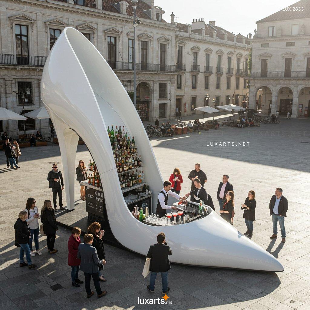 Stiletto Heel-shaped Coffee Kiosk – Stylish & Functional Coffee Stand stiletto heel shaped coffee kiosk 4