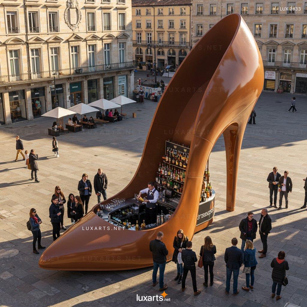 Stiletto Heel-shaped Coffee Kiosk – Stylish & Functional Coffee Stand stiletto heel shaped coffee kiosk 5